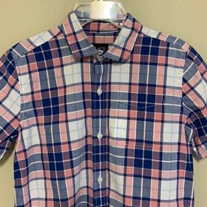 The Children’s Place boys plaid short sleeve shirt